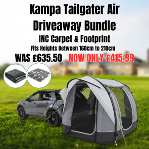 Kampa tailgater AIR SUV MPV estate driveaway INFLATABLE awning bundle deal 9120001230