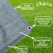  Maypole / Liberty  Woven Awning Carpet Grey/Blue MP935